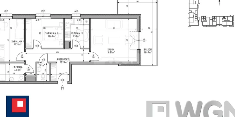 Mieszkanie na  sprzedaż Lublin - Mieszkanie 65,40 m2, parter, Wrotków, Lublin